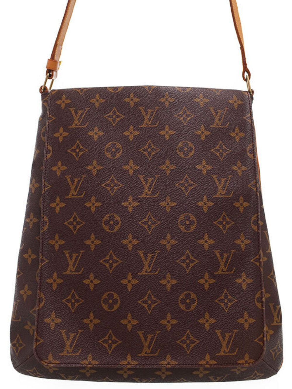 Louis Vuitton Monogram Musette Shoulder Bag Canvas Leather Brown